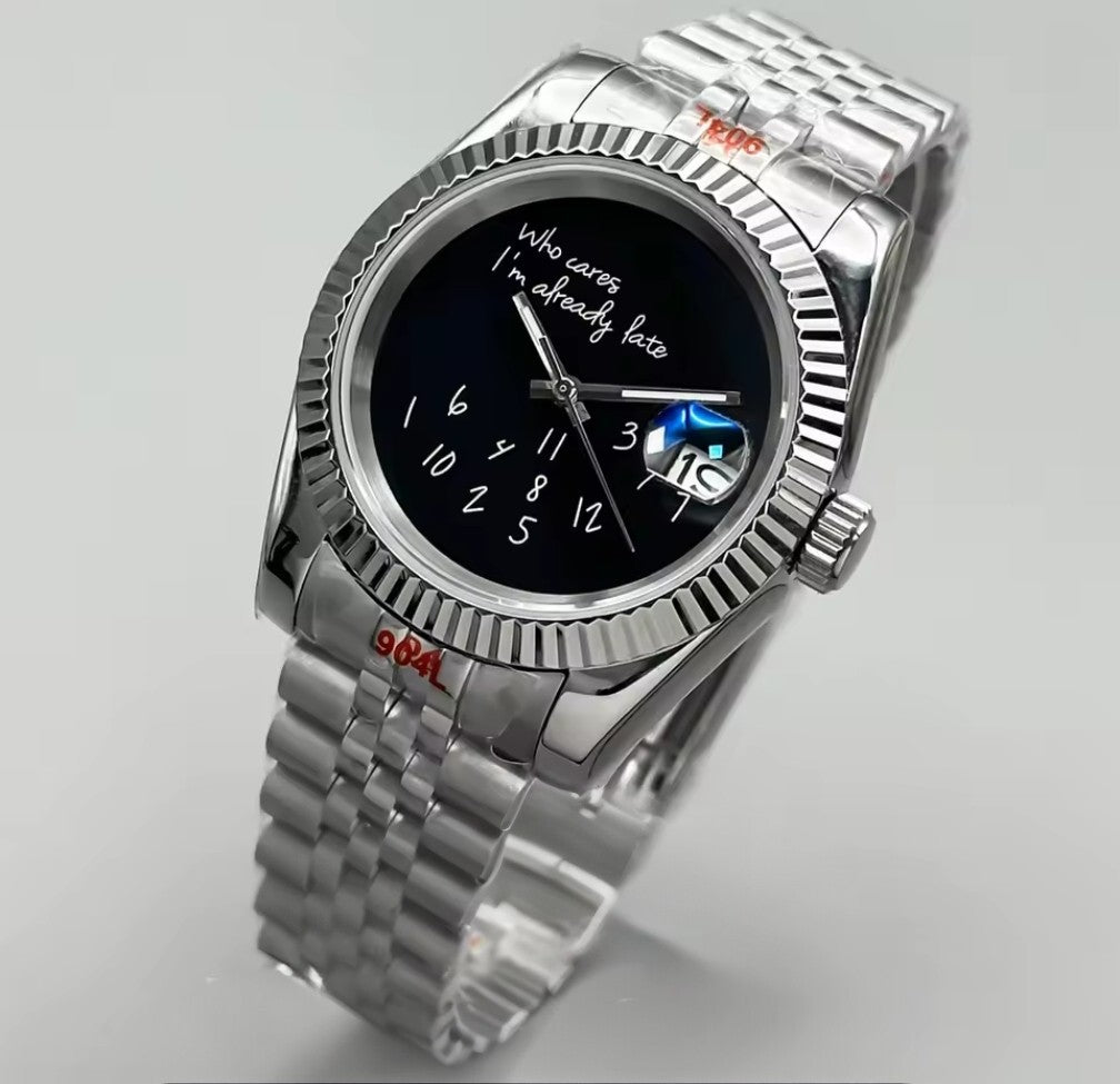 SEIKOJUST | Who Cares Edition Black (36mm or 39mm) - WATCHBRICK