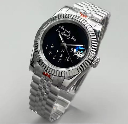 SEIKOJUST | Who Cares Edition Black (36mm or 39mm) - WATCHBRICK