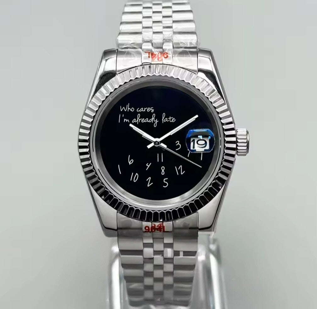 SEIKOJUST | Who Cares Edition Black (36mm or 39mm) - WATCHBRICK