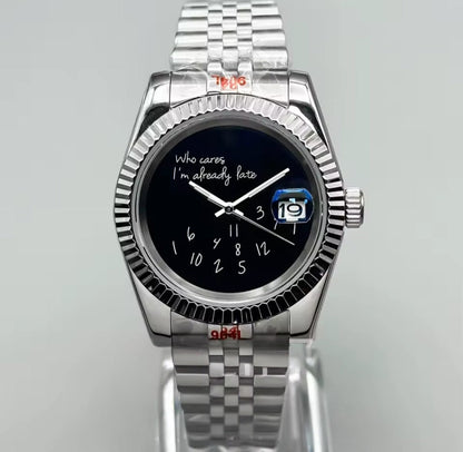 SEIKOJUST | Who Cares Edition Black (36mm or 39mm) - WATCHBRICK