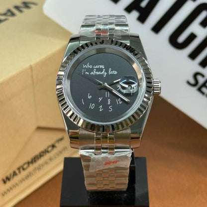SEIKOJUST | Who Cares Edition Black (36mm or 39mm) - WATCHBRICK
