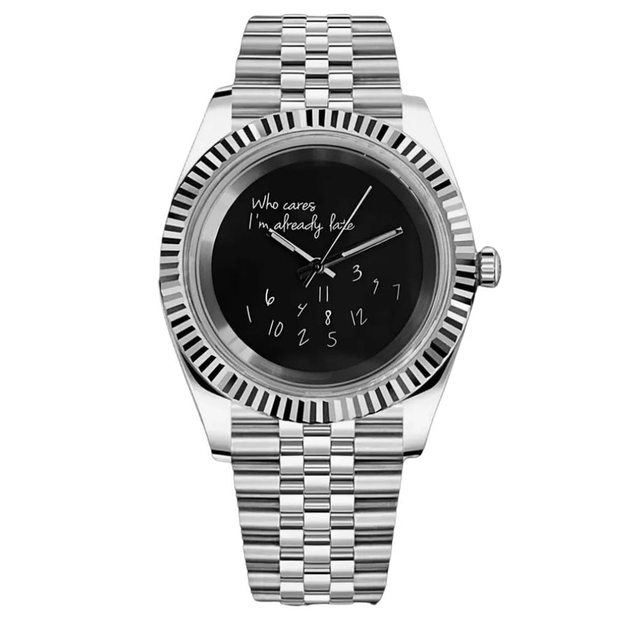 SEIKOJUST | Who Cares Edition Black (36mm or 39mm) - WATCHBRICK