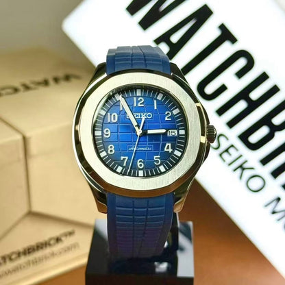 SEIKONAUT | Blue Grid NH35 Aquanaut - WATCHBRICK