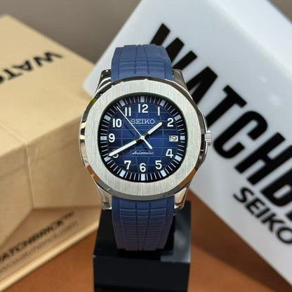 SEIKONAUT | Blue Grid NH35 Aquanaut - WATCHBRICK