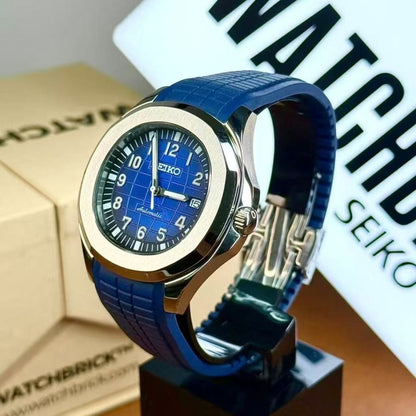 SEIKONAUT | Blue Grid NH35 Aquanaut - WATCHBRICK