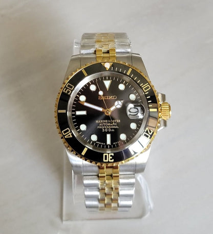 SEIKOSUB | MarineMaster Black Two - Tone - WATCHBRICK