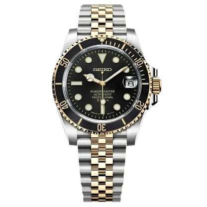 SEIKOSUB | MarineMaster Black Two - Tone - WATCHBRICK