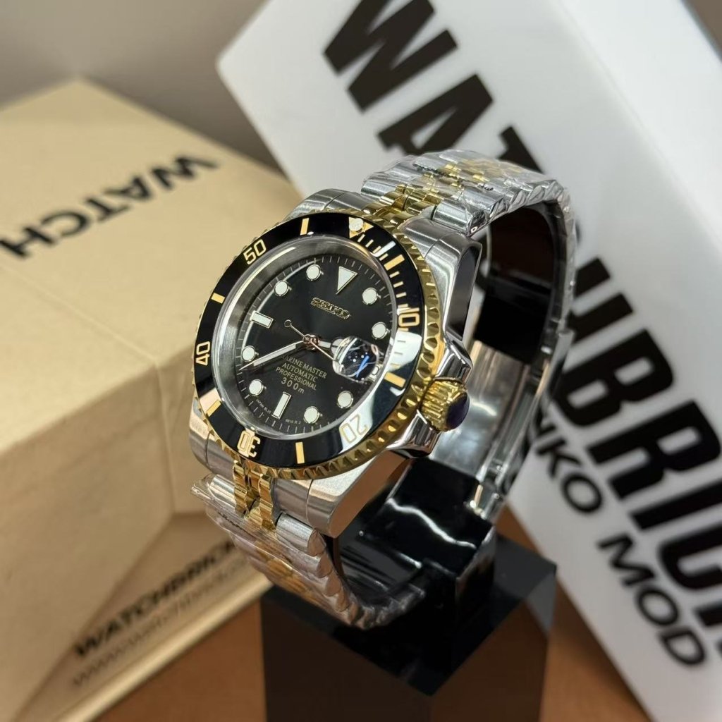 SEIKOSUB | MarineMaster Black Two - Tone - WATCHBRICK