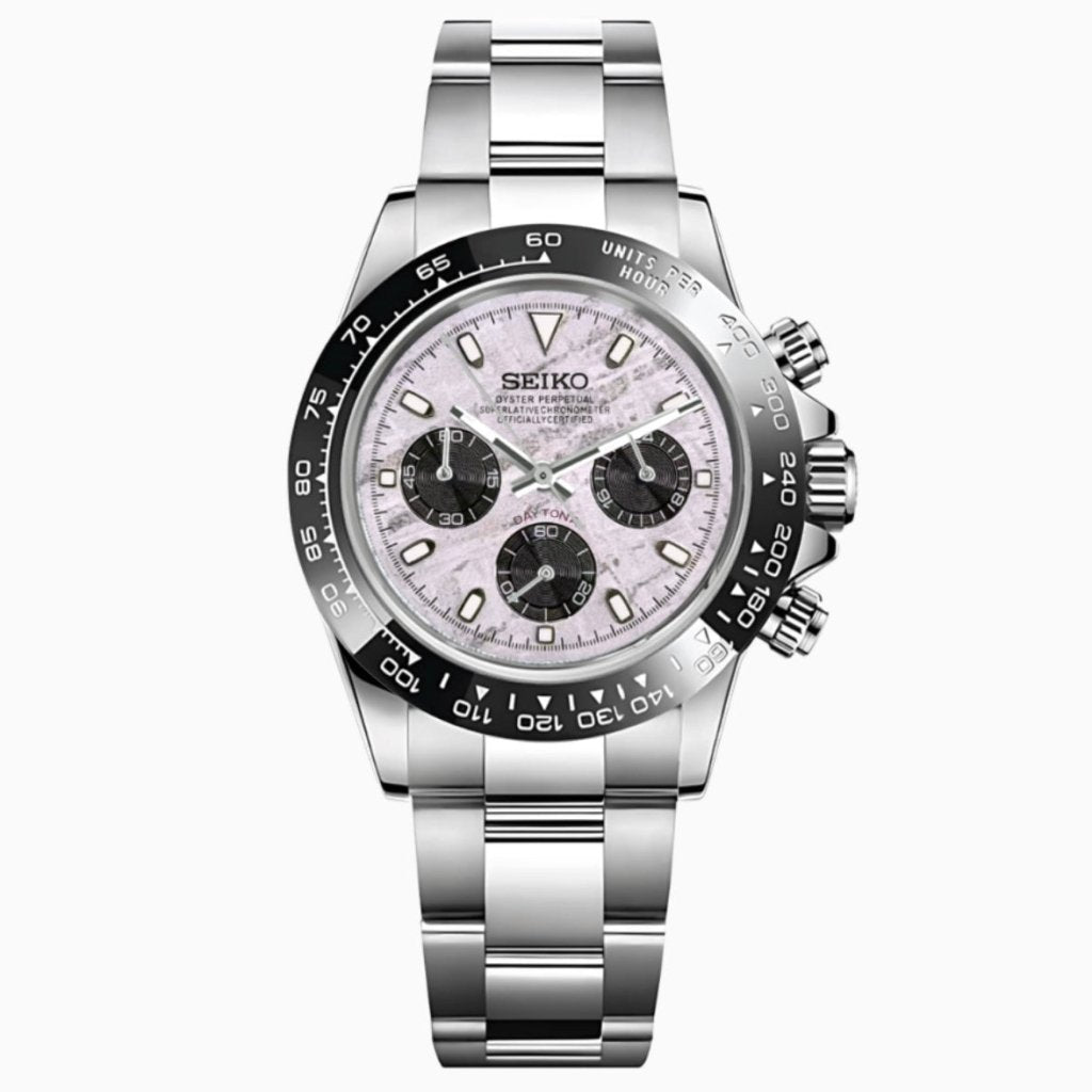 SEIKOTONA | Panda MOP Ceramic VK63 Chrono - WATCHBRICK