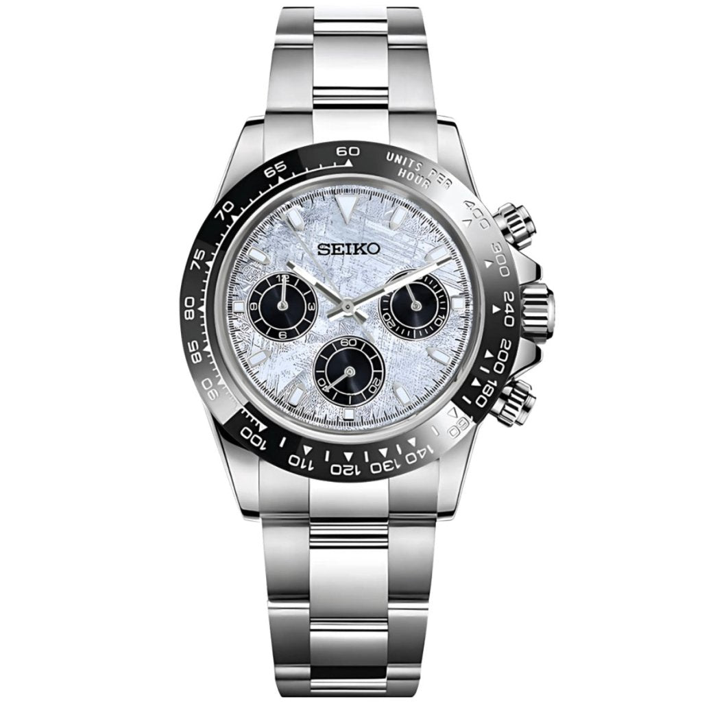 SEIKOTONA | Panda MOP Ceramic VK63 Chrono - WATCHBRICK