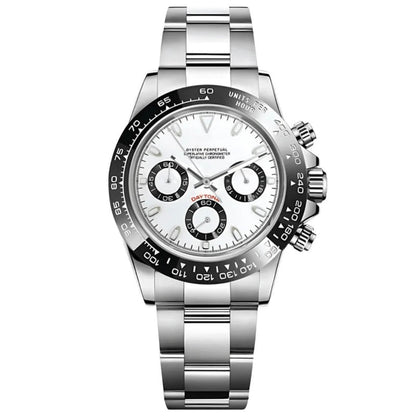 SEIKOTONA | White Panda VK63 Chrono - WATCHBRICK