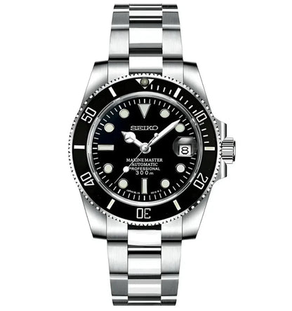 Submariner Mod – NH35 "Black Sub" Seiko Automatic - WATCHBRICK