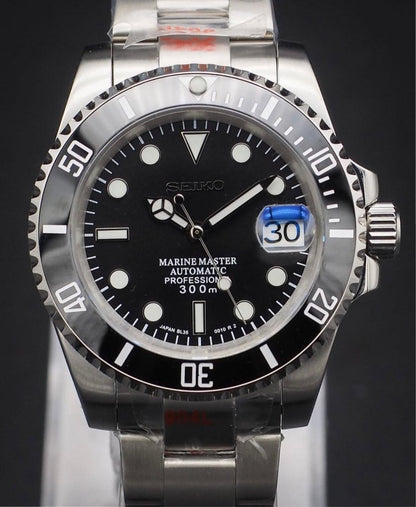 SUBMOD | Black Sub NH35 Automatic - WATCHBRICK