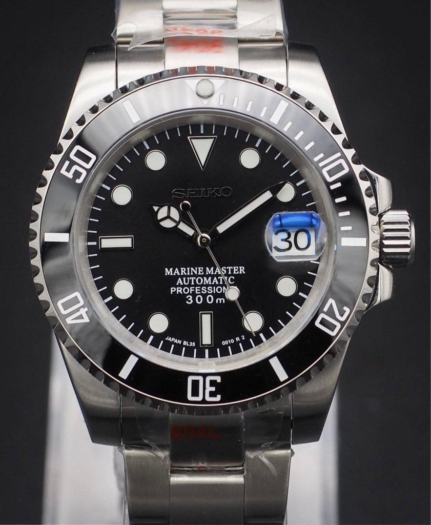 SUBMOD | Black Sub NH35 Automatic - WATCHBRICK