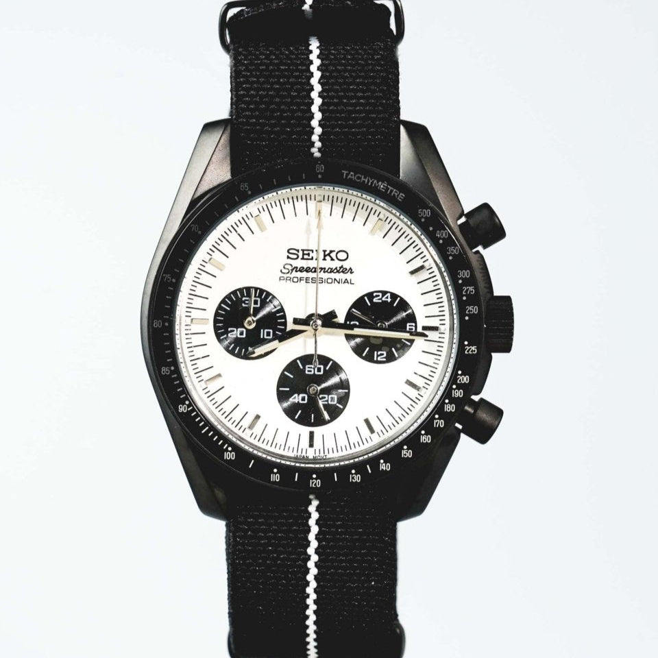 Three - Eye Panda – VK63 Seiko Chronograph - WATCHBRICK