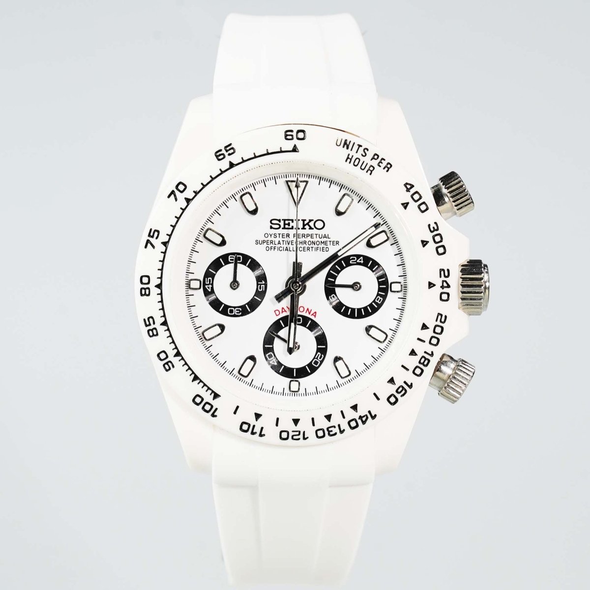 VK63 Chrono – White Ghost Jelly - WATCHBRICK