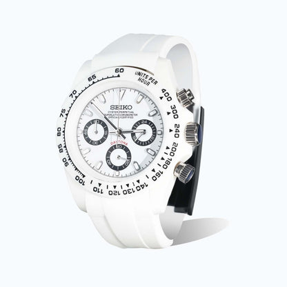 VK63 Chrono – White Ghost Jelly - WATCHBRICK